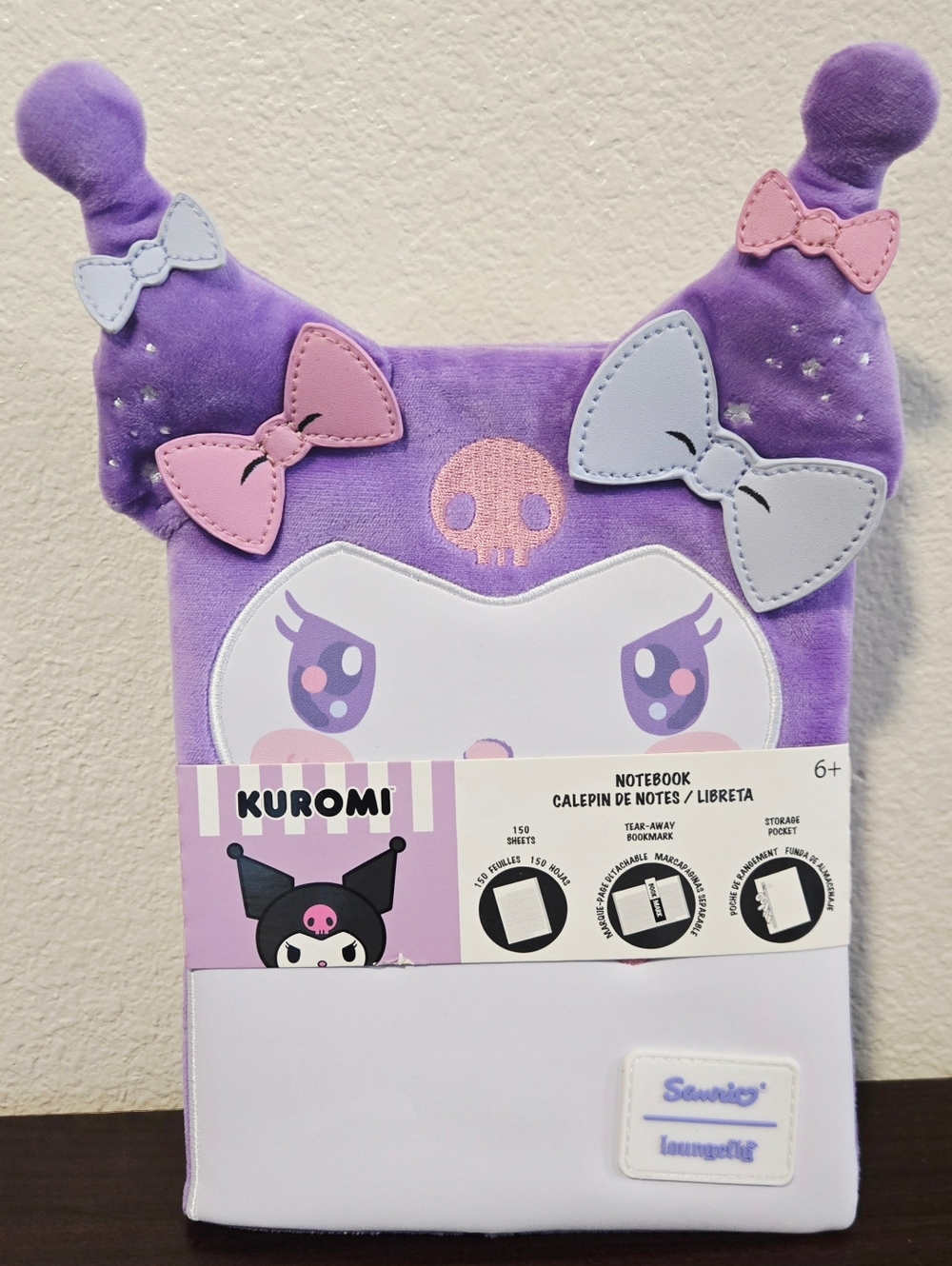 Loungefly Sanrio Kuromi Cosplay Plush Journal - 150 Lined Sheets - NWT